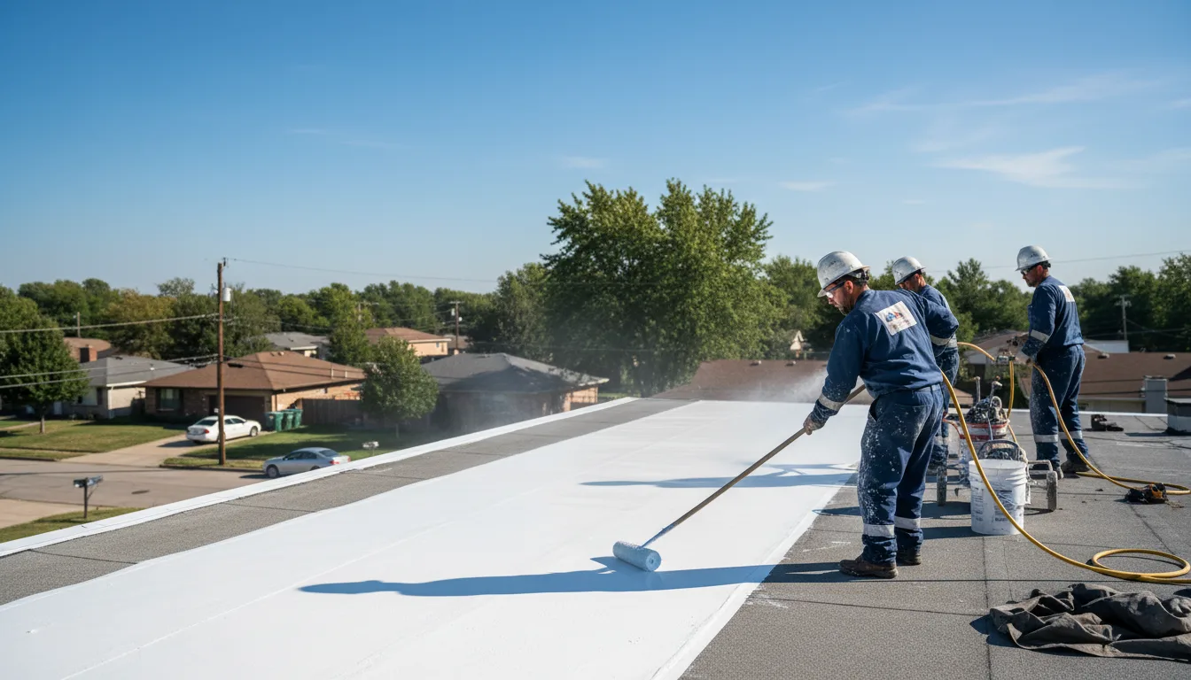 Commercial roof coating in Columbiaville, MI near me